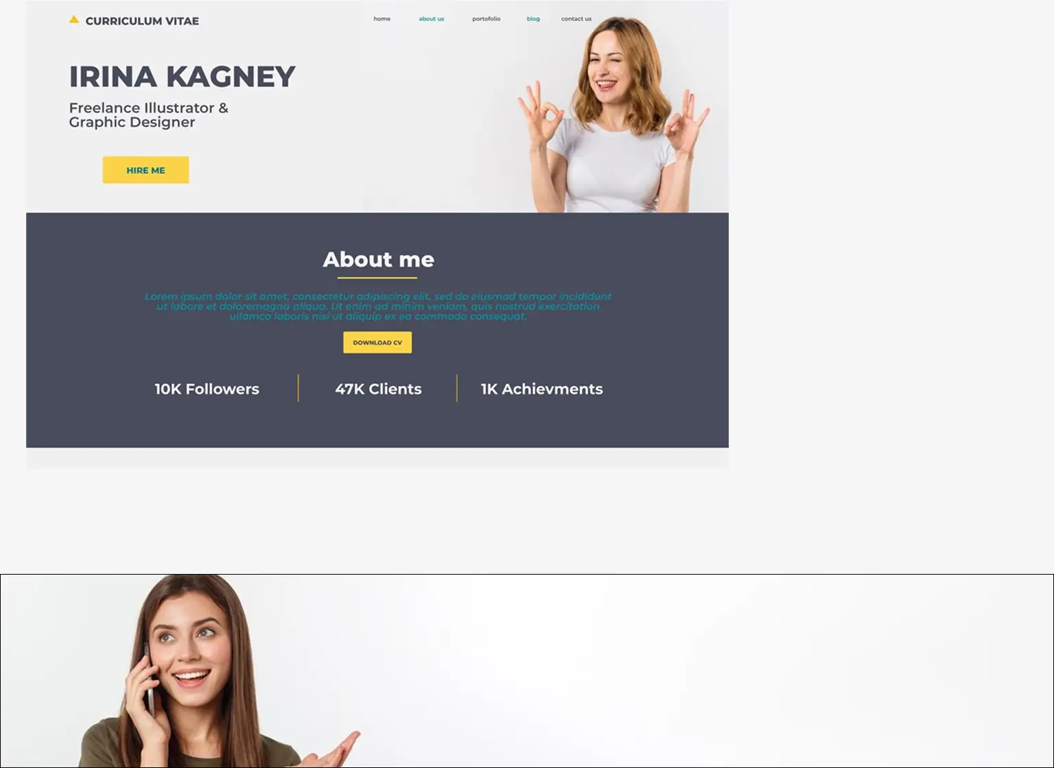 landing page
